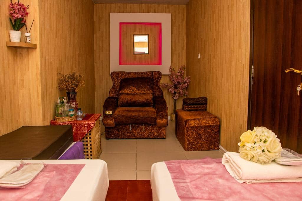Skilled massage therapist providing excellent service at Lucky morocco massage &spa